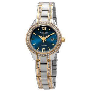 New Citizen Crystal Blue Dial Ladies Watch